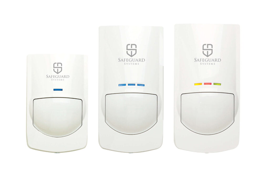 Different types of  security alarm sensors