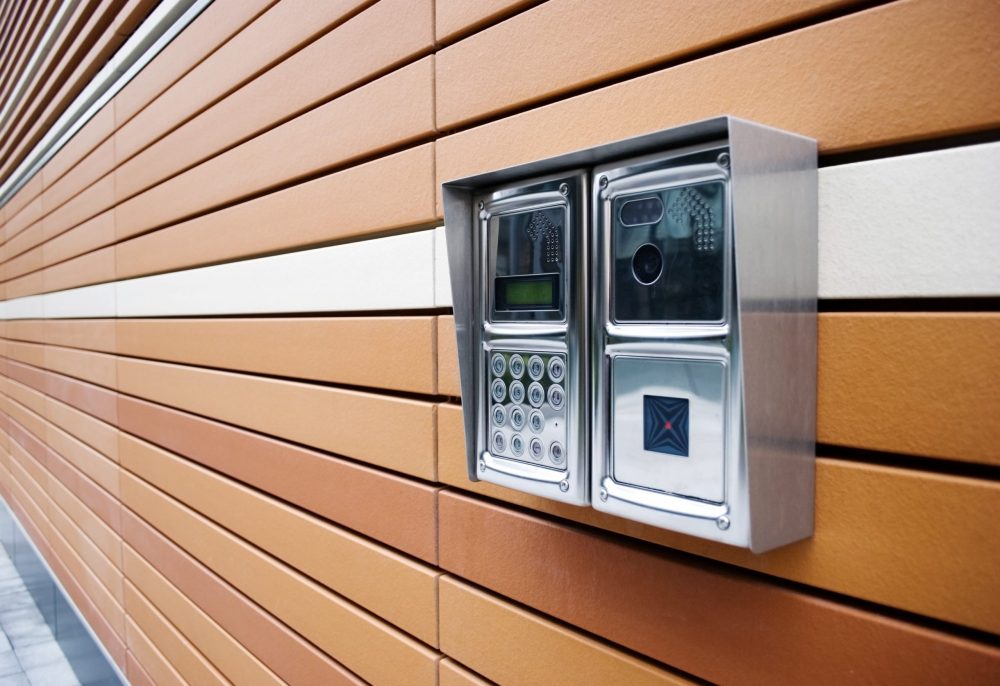 Acceess control system restricting access to oarts of a warehouse